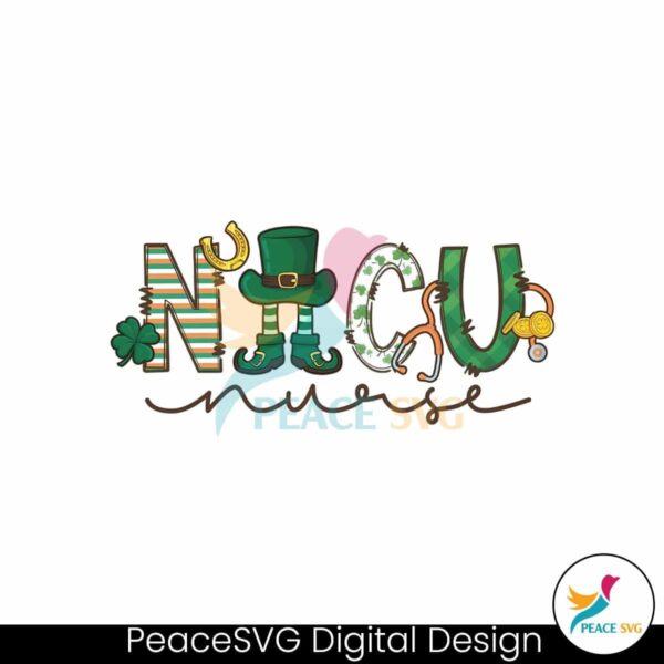 Nicu Nurse St Patricks Day Png For Sublimation