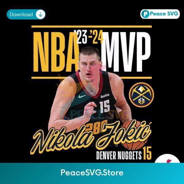 Nikola Jokic Denver Nuggets 2024 Nba Mvp Png Printable File