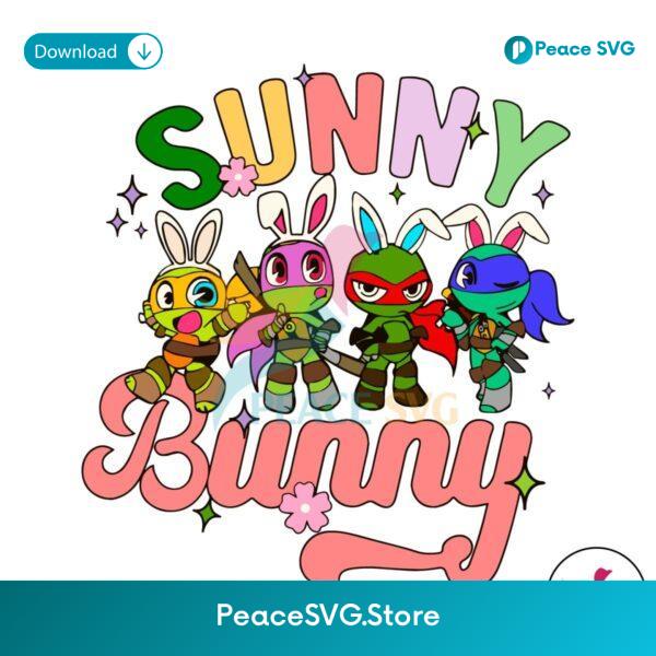 Ninja Turtle Sunny Bunny Easter Svg Vector File