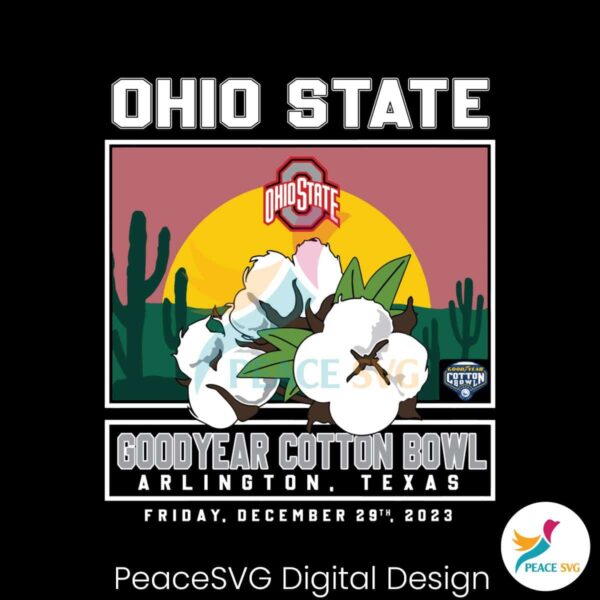 Ohio State Buckeyes 2023 Cotton Bowl Svg Instant Download