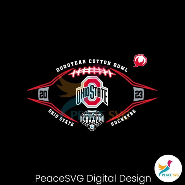 Ohio State Goodyear Cotton Bowl 2023 Svg Files For Cricut