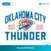 Oklahoma City Thunder 2008 Basketball Team Svg Files For Cricut