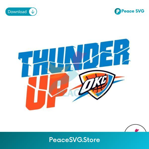 Oklahoma City Thunder Up Basketball Nba Svg Cricut Ready File