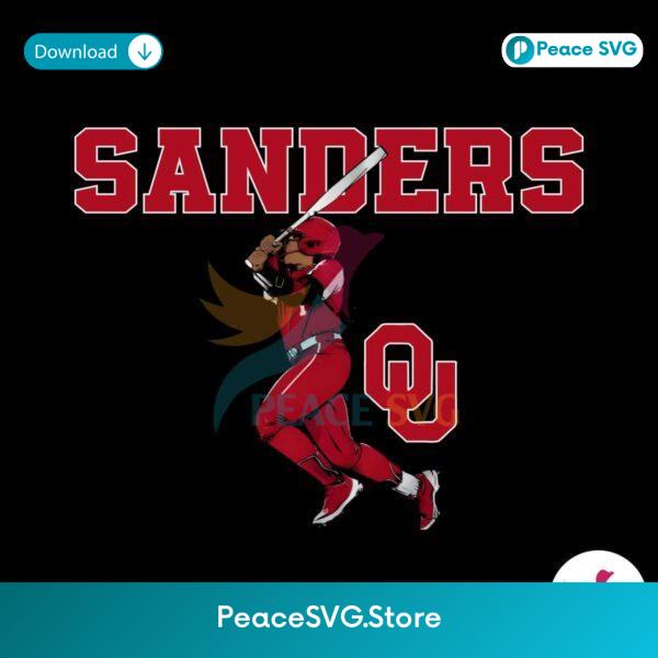 Oklahoma Softball Cydney Sanders Slugger Swing Png For Printing