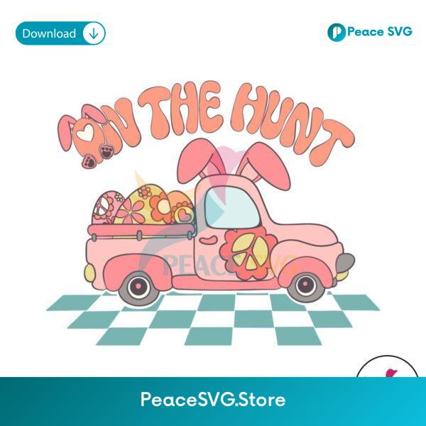 On The Hunt Easter Egg Truck Svg Instant Download