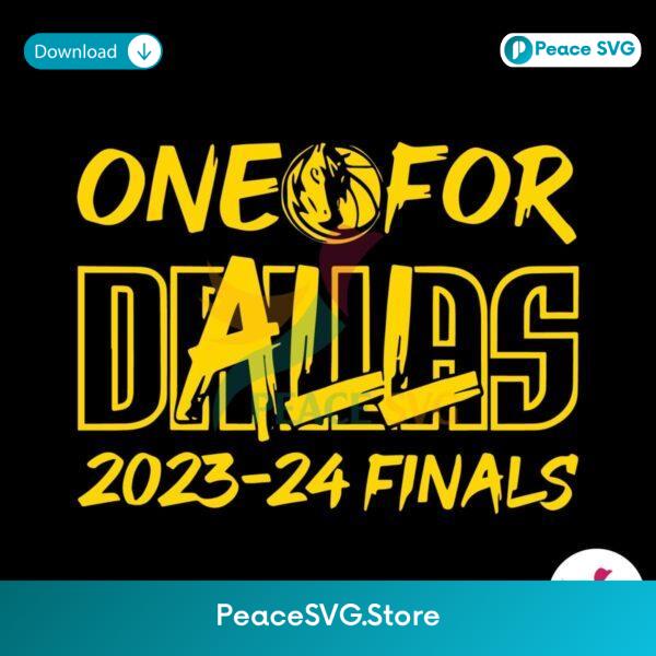 One For All Dallas 2024 Finals Svg Printable Design