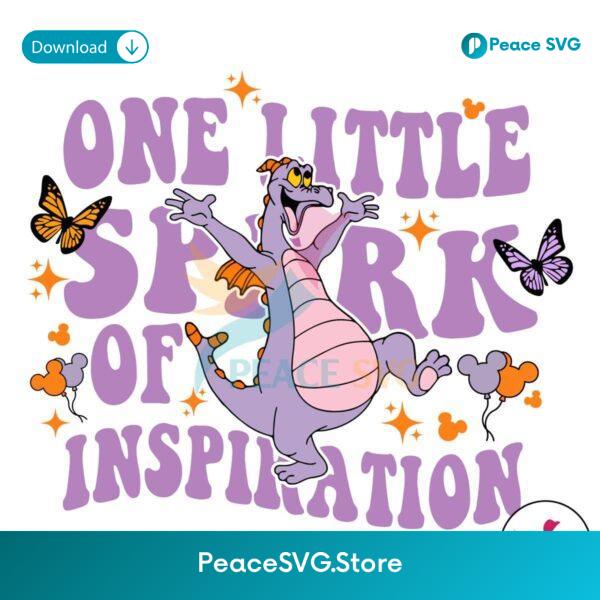 One Little Spark Of Inspiration Epcot Figment Svg Instant Download