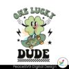 One Lucky Dude Shamrock Svg For Vinyl Cutting