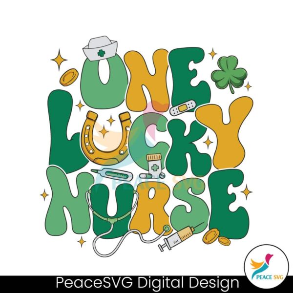 One Lucky Nurse St Patricks Day Svg Printable Design