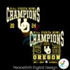 Oregon Ducks 2024 Fiesta Bowl Champions Svg For Silhouette