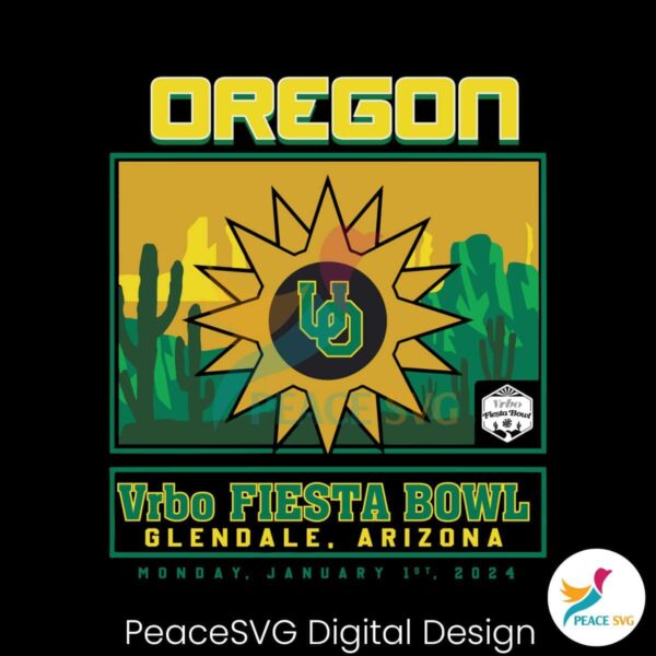 Oregon Vrbo Fiesta Bowl 2024 Svg For Vinyl Cutting