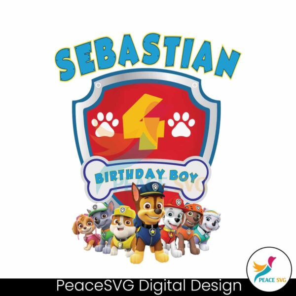 Paw Patrol Characters Birthday Boy Png Printable File