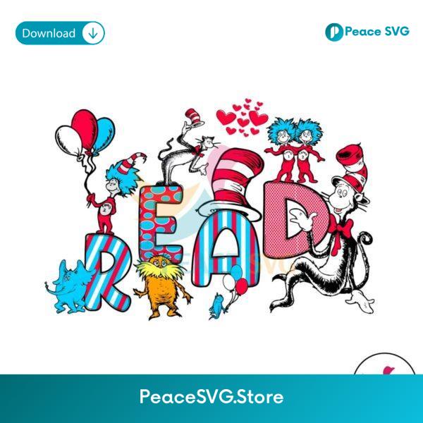 Peace Love Read Dr Seuss For Teacher Png For Sublimation