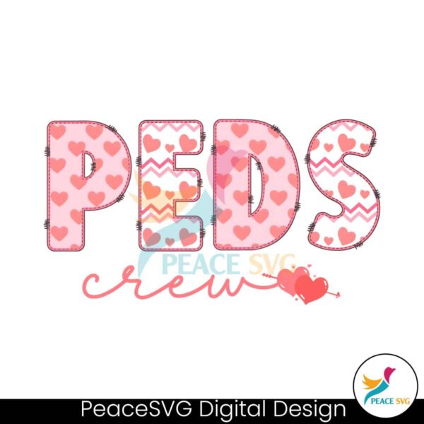 Peds Crew Pediatrics Valentines Png For Sublimation