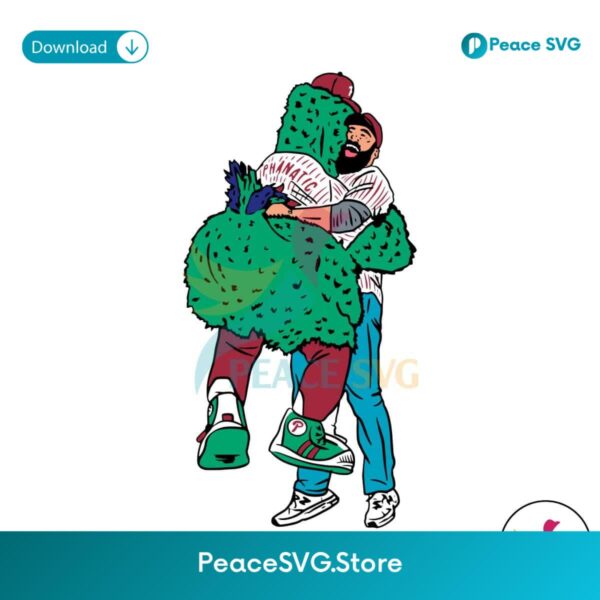 Phanatic Phillies Mascot And Jason Kelce Svg Cricut Ready File