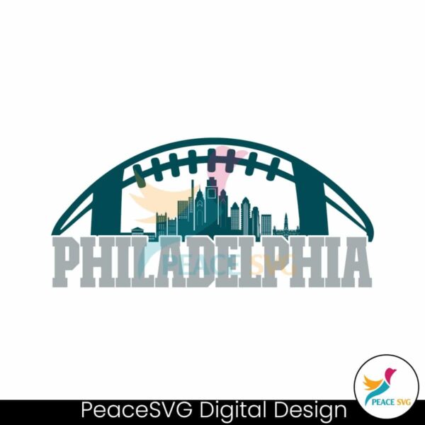 Philadelphia Football Skyline Svg Instant Download