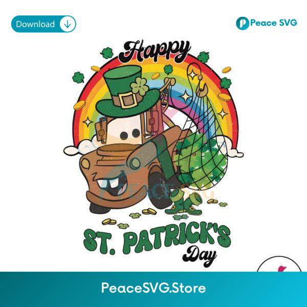Pixar Cars Tow Mater Happy St Patricks Day Png For Sublimation