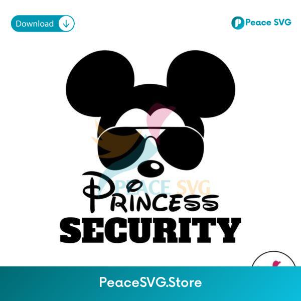 Princess Security Mickey Mouse Png Sublimation Design