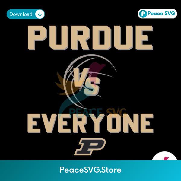 Purdue Vs Everyone Ncaa Basketball Svg Clipart