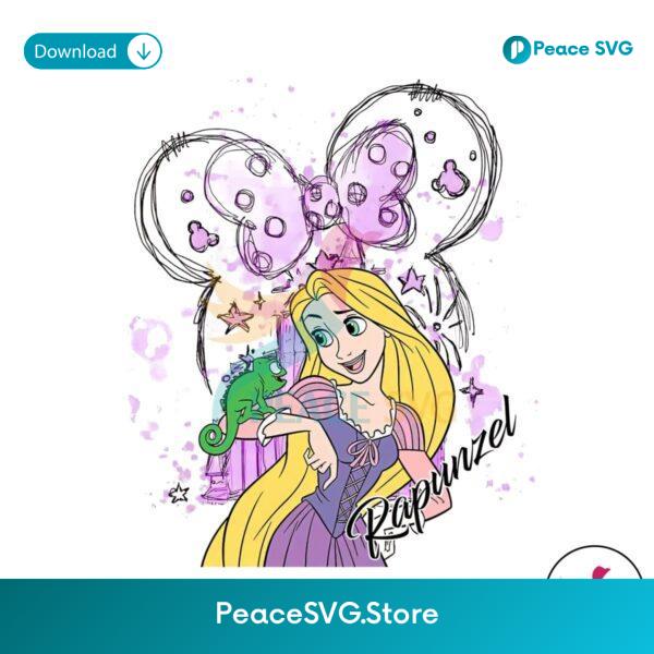 Rapunzel Tangled Disney Castle Minnie Head Png High Resolution