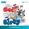 Red White And Bluey Bluey Bingo Png For Printing