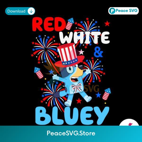 Red White And Bluey Patriotic Day Svg For Silhouette