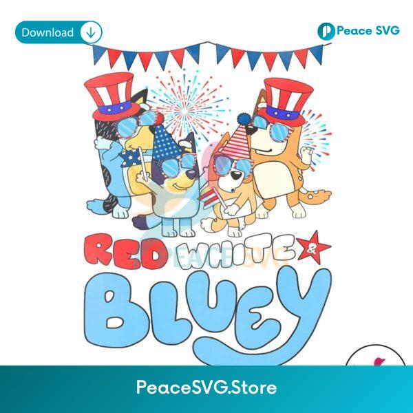 Red White And Bluey Patriotic Family Png High Resolution