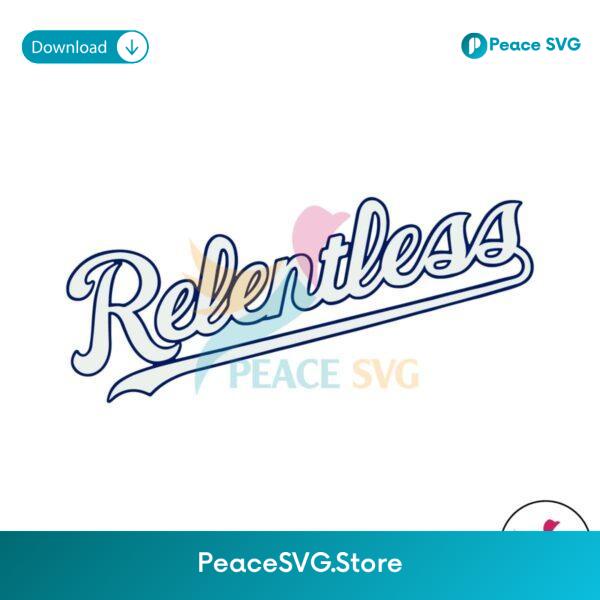 Relentless Kansas City Baseball Svg Cricut Ready File