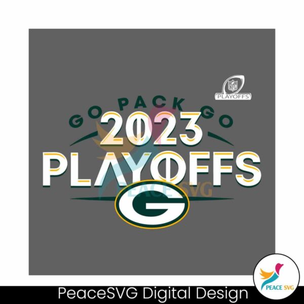 Retro 2023 Nfl Playoffs Go Pack Go Svg Vector File