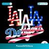 Retro 4th Of July Los Angeles Dodgers Svg Cricut Ready File