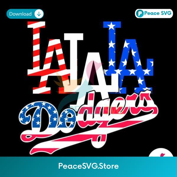 Retro 4th Of July Los Angeles Dodgers Svg Cricut Ready File