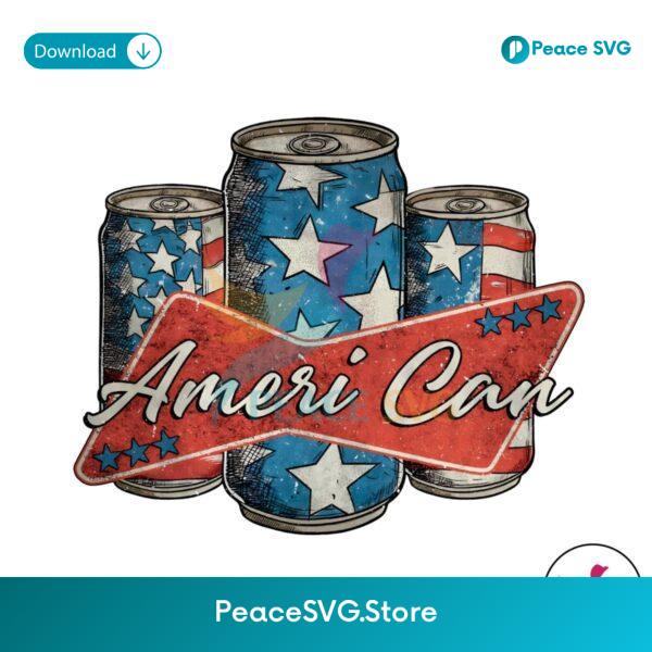 Retro Ameri Can 4th Of July Usa Flag Png Digital Download
