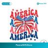 Retro America Ribbon Bow Usa Flag Png For Printing