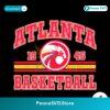 Retro Atlanta Basketball Logo Nba Svg Layered File