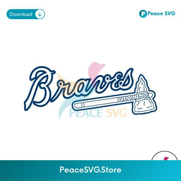 Retro Atlanta Braves Baseball Chop On Svg Digital Download