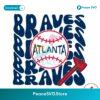 Retro Atlanta Braves Baseball Svg Files For Cricut