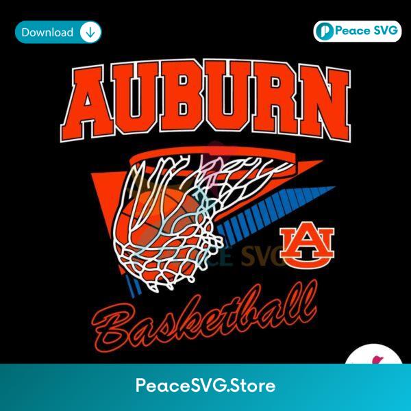 Retro Auburn Basketball Ncaa Team Svg For Silhouette