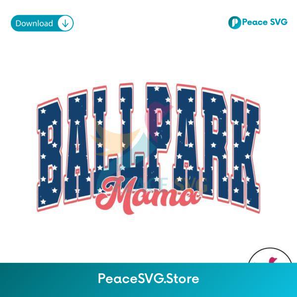 Retro Baseball Ballpark Mama Game Day Svg Files For Cricut