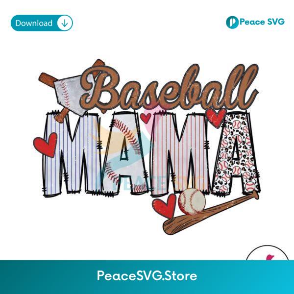 Retro Baseball Mama Sporty Mom Png High Resolution
