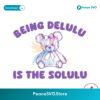 Retro Being Delulu Is The Solulu Svg Clipart