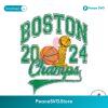 Retro Boston 2024 Champs Nba Basketball Svg Digital Download