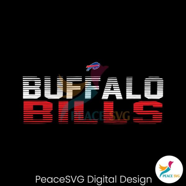 Retro Buffalo Bills Football Nfl Svg Printable Design