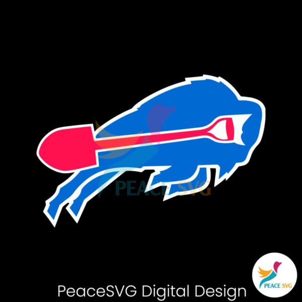 Retro Buffalo Bills Shovel Logo Svg Digital Download