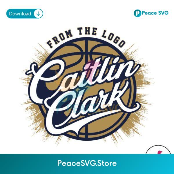 Retro Caitlin Clark From The Logo Basketball Svg For Vinyl Cutting