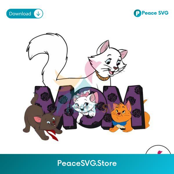 Retro Cat Mom Disney Aristocats Png Sublimation Design