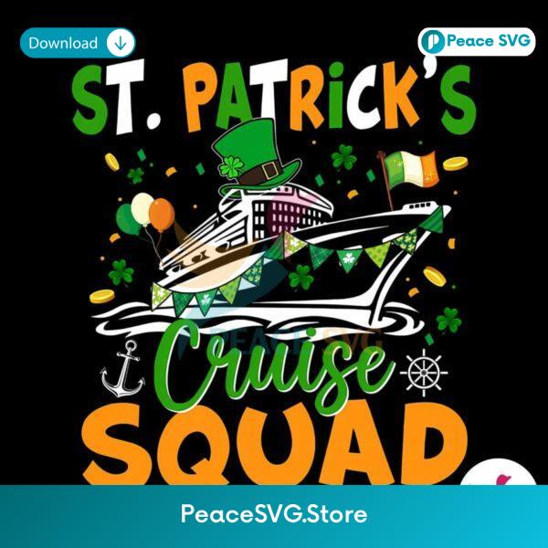 Retro Cruise Squad St Patricks Day Png Sublimation Design