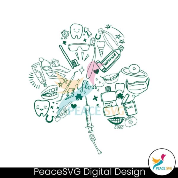 Retro Dental St Patricks Day Svg For Vinyl Cutting