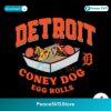 Retro Detroit Coney Dog Egg Rolls Svg Layered File