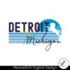 Retro Detroit Michigan Football Svg Instant Download