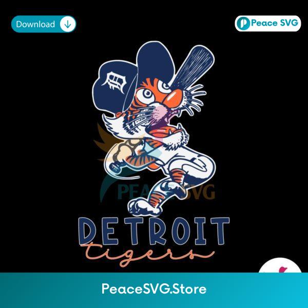 Retro Detroit Tigers Mascot Svg For Silhouette